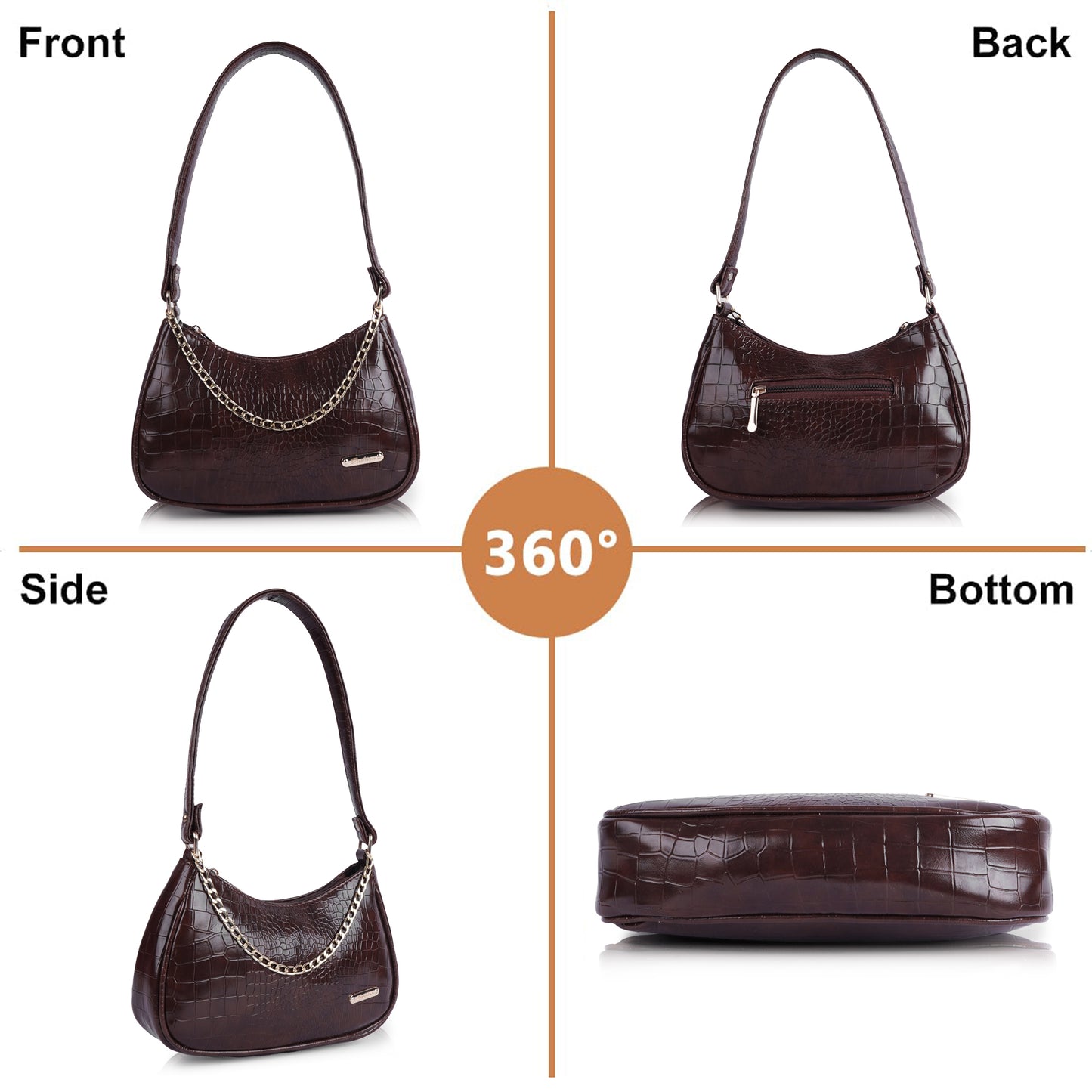 Latest Cross Body Sling Bag for Woman Croco Design Ladies Sling Bags for Women Stylish Purse for Women Sling Bag