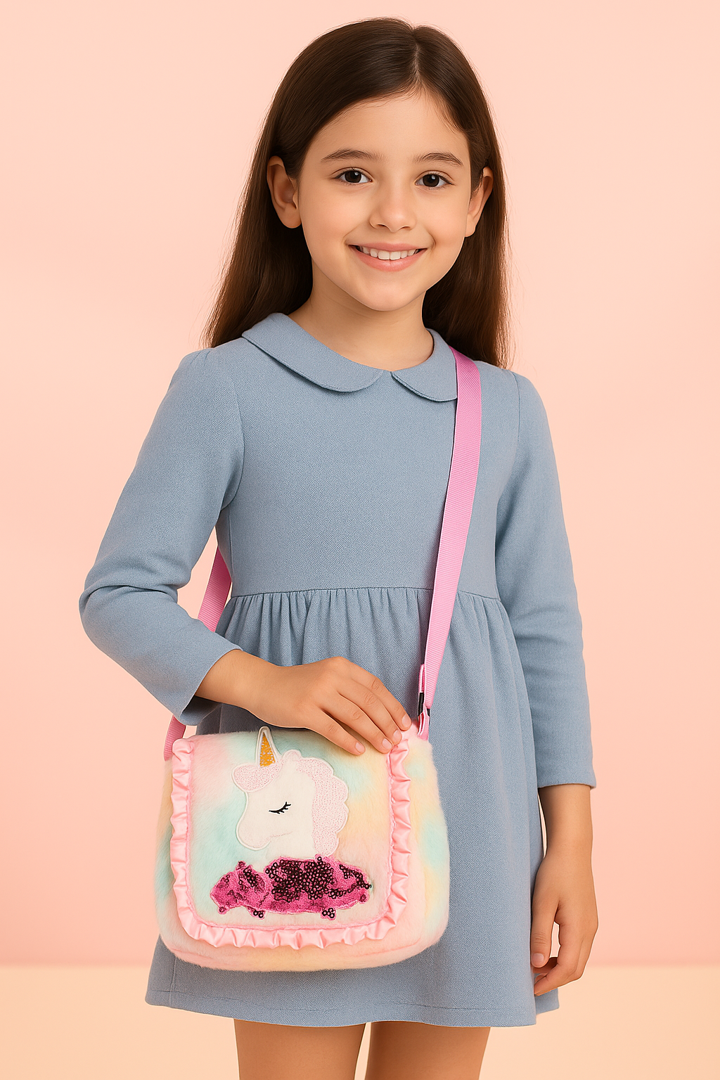 Girls Sling Bag Cute Bags for Girls Rainbow Unicorn Kids Bag for Girl Baby Girls Kids Side Bag