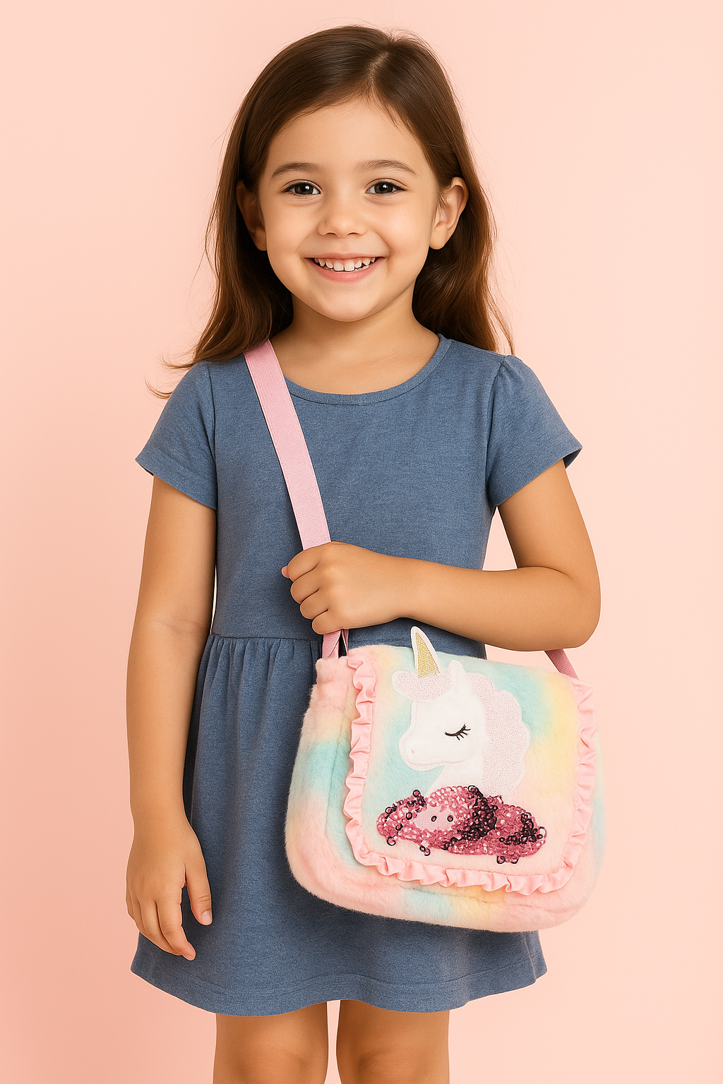 Girls Sling Bag Cute Bags for Girls Rainbow Unicorn Kids Bag for Girl Baby Girls Kids Side Bag