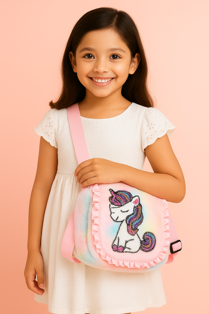 Girls Sling Bag Stylish Slingbag for Girls Cute Kids Side Bag Unicorn Side Bag Girls  (Pack of 2)