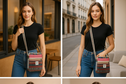 Designer Jute Sling Bags for Women Stylish Side Bag for College Girls Side Purse for Women