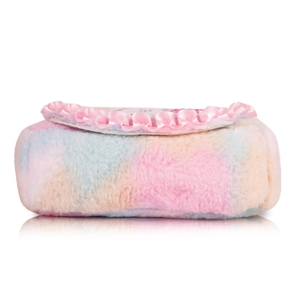 Pink Girls Sling Bag Stylish Unicorn Bag Small Bag for Kids Cute Bag for Girls Fur Toy Slingbag