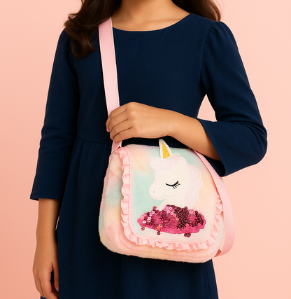 Girls Sling Bag Cute Bags for Girls Rainbow Unicorn Kids Bag for Girl Baby Girls Kids Side Bag