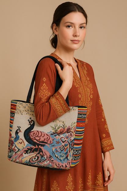 Jute Hand Bag for Women Big Size Shoulder Handbag for Woman Office for Women