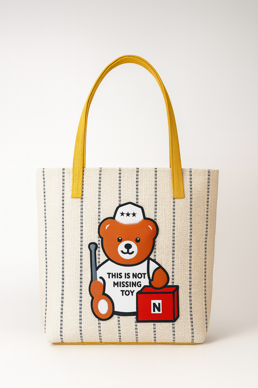 Stylish Jute Handbag for Woman Big Size Teddy Design Shoulder Handbag for Woman Ladies Purse College Handbag for Girls