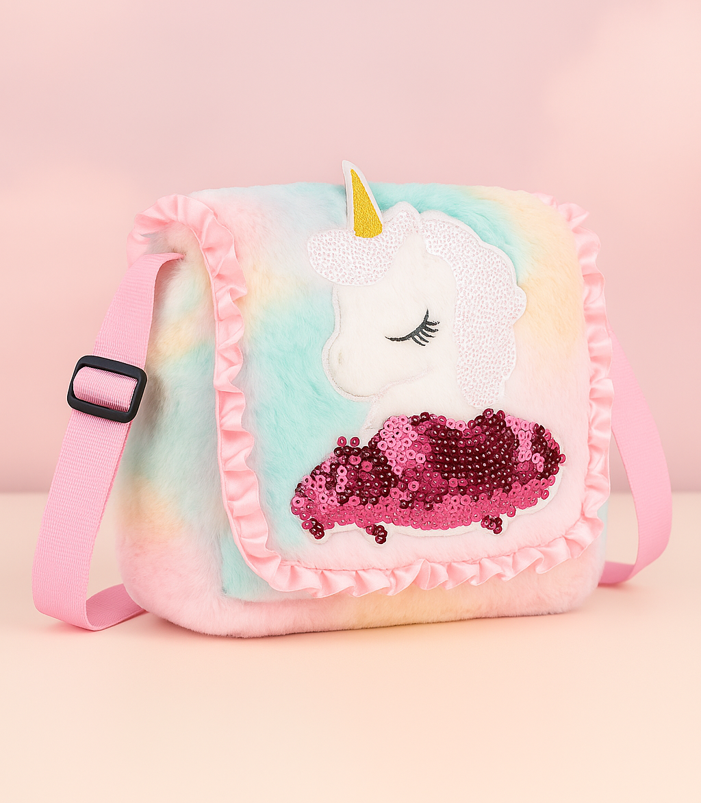 Girls Sling Bag Cute Bags for Girls Rainbow Unicorn Kids Bag for Girl Baby Girls Kids Side Bag