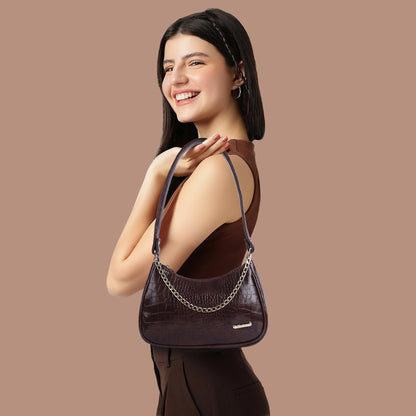 Latest Cross Body Sling Bag for Woman Croco Design Ladies Sling Bags for Women Stylish Purse for Women Sling Bag