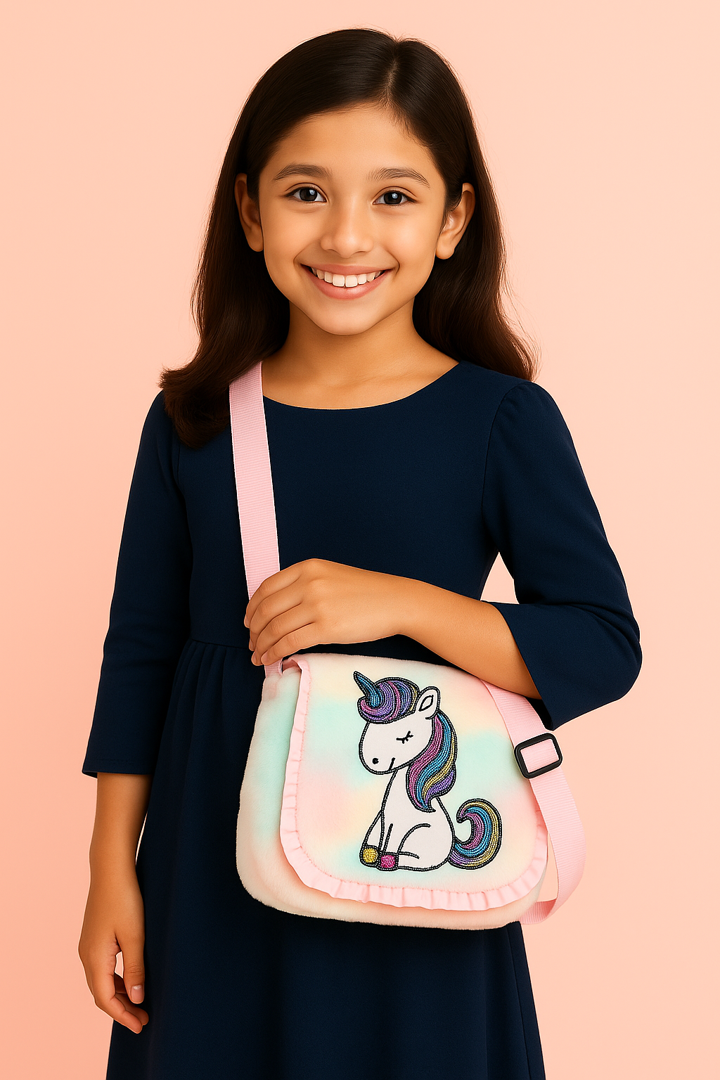 Girls Sling Bag Stylish Slingbag for Girls Cute Kids Side Bag Unicorn Side Bag Girls  (Pack of 2)