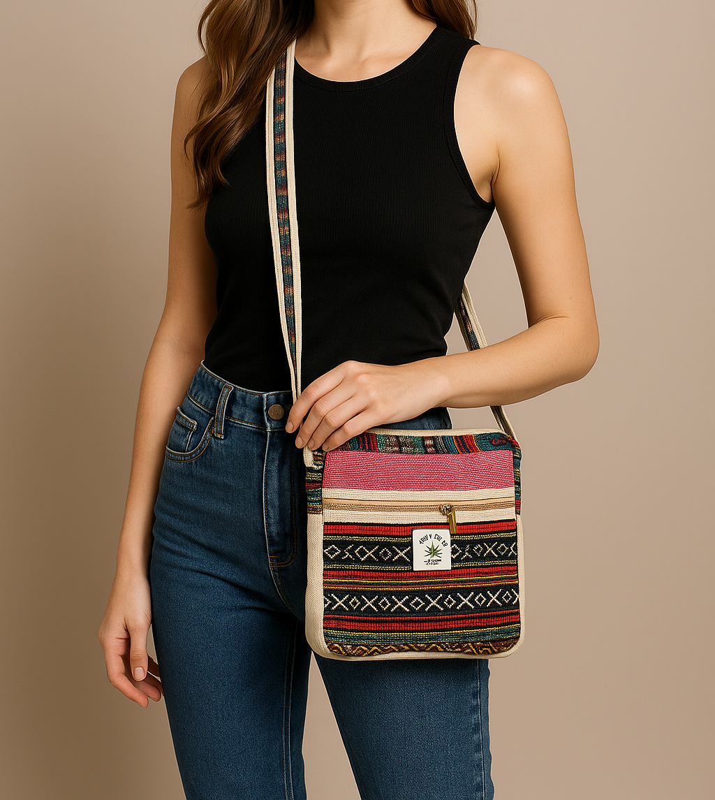 Designer Jute Sling Bags for Women Stylish Side Bag for College Girls Side Purse for Women