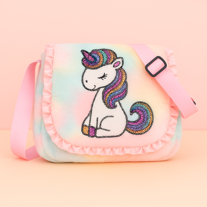 Girls Sling Bag Beautiful Sling Bag for Girls Kids Combo Cute Fur Side Bag