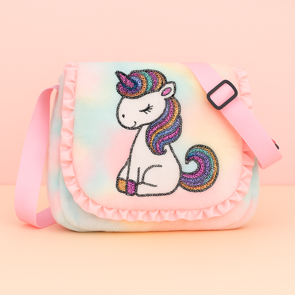 Girls Sling Bag Beautiful Sling Bag for Girls Kids Unicorn Bag for Girls Crossbody Bag Bags